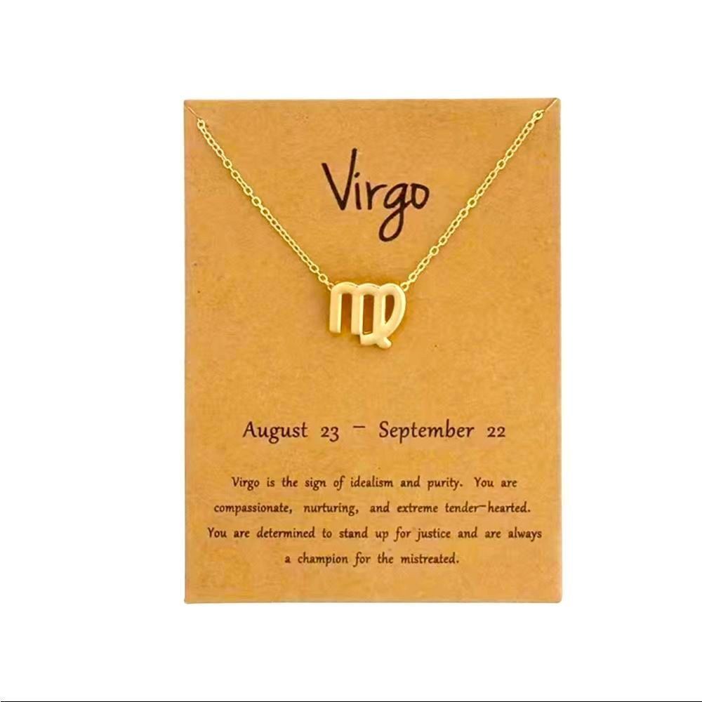 NWT ZODIAC NECKLACE IN VIRGO ♍️ MEASUREMENTS: 10mm/0.394 in 40+5 cm